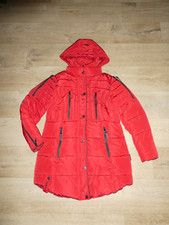 MARIKOO dicker warmer Winter Mantel Steppmantel Parka m.Kapuze Rot Gr.40 /L TOP