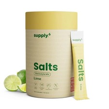 Supply6 Salts  Electrolyte Mix  Zero Added Sugar, 18 Servings, Lemon Lime 