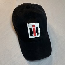 International Harvester Logo Hat Black Agriculture Theme Adjustable Case IH