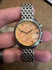 Vintage Men’s Alba By Seiko - Chronograph- Orange Dial Quartz Watch Japan Issue