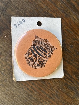 VINTAGE Asteroids ATARI VIDEO GAME PINBACK 70S 80S RARE 2'' LOGO BUTTON