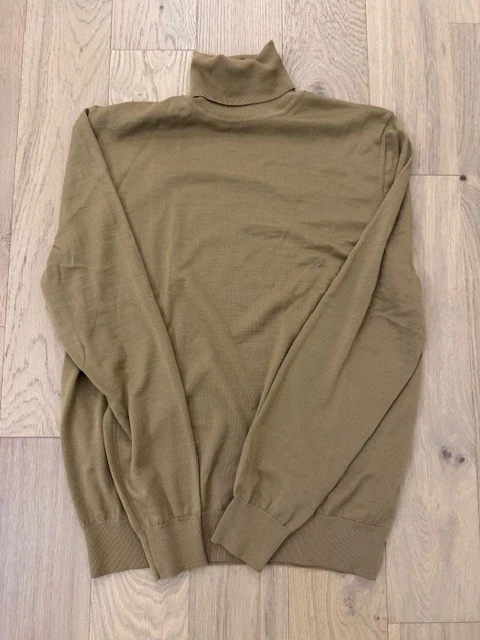 SUÉTER GOLA ALTA CAMELO LUXO ZEGNA US$ 395 Z - GRANDE - Imagem 2 de 4