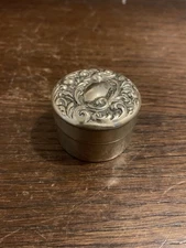 Antique Silver Plated Repousse Embossed Poll Box - Late 19th / Early 20thC EPNS