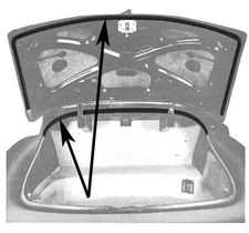 1949 1950 1951 1952 CHEVROLET PASSENGER CAR TRUNK WEATHERSTRIP 49C-20550*