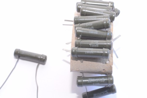 10x of 1940s Hoges Vintage Karbowid Resistor, 5 kOhms, 1 W, Tube Phono Preamps - Picture 4 of 5
