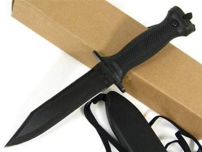 Ontario 6141 Black Mk-3 Mark Navy Straight Fixed Blade ...