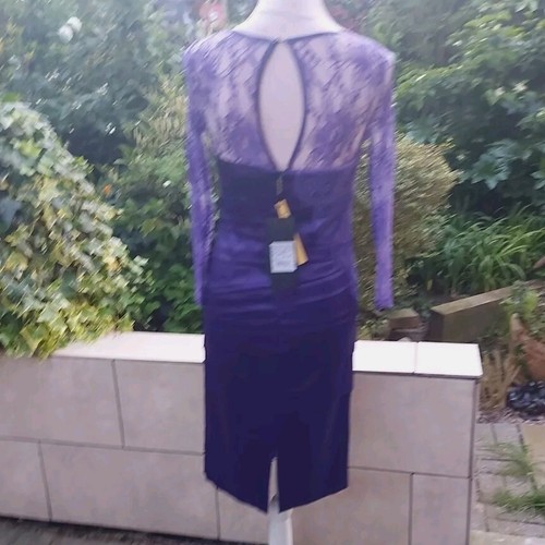 Stunning Luis Civit Bride or Goom Mothers Dress and Coat UK Size 8 Purple Mauves - Picture 15 of 16