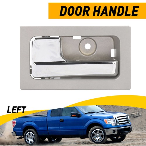 for ford F-150 Door Inside Handle Silver Gray Housing Chrome Lever Driver Side - Picture 11 of 11