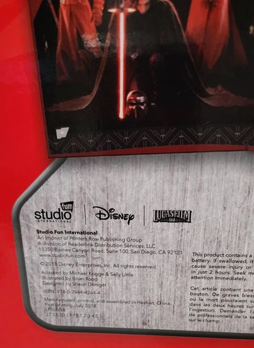 New, Star Wars The Last Jedi Deluxe Book Gift Set 2018, COLLECTABLE! - Picture 8 of 8