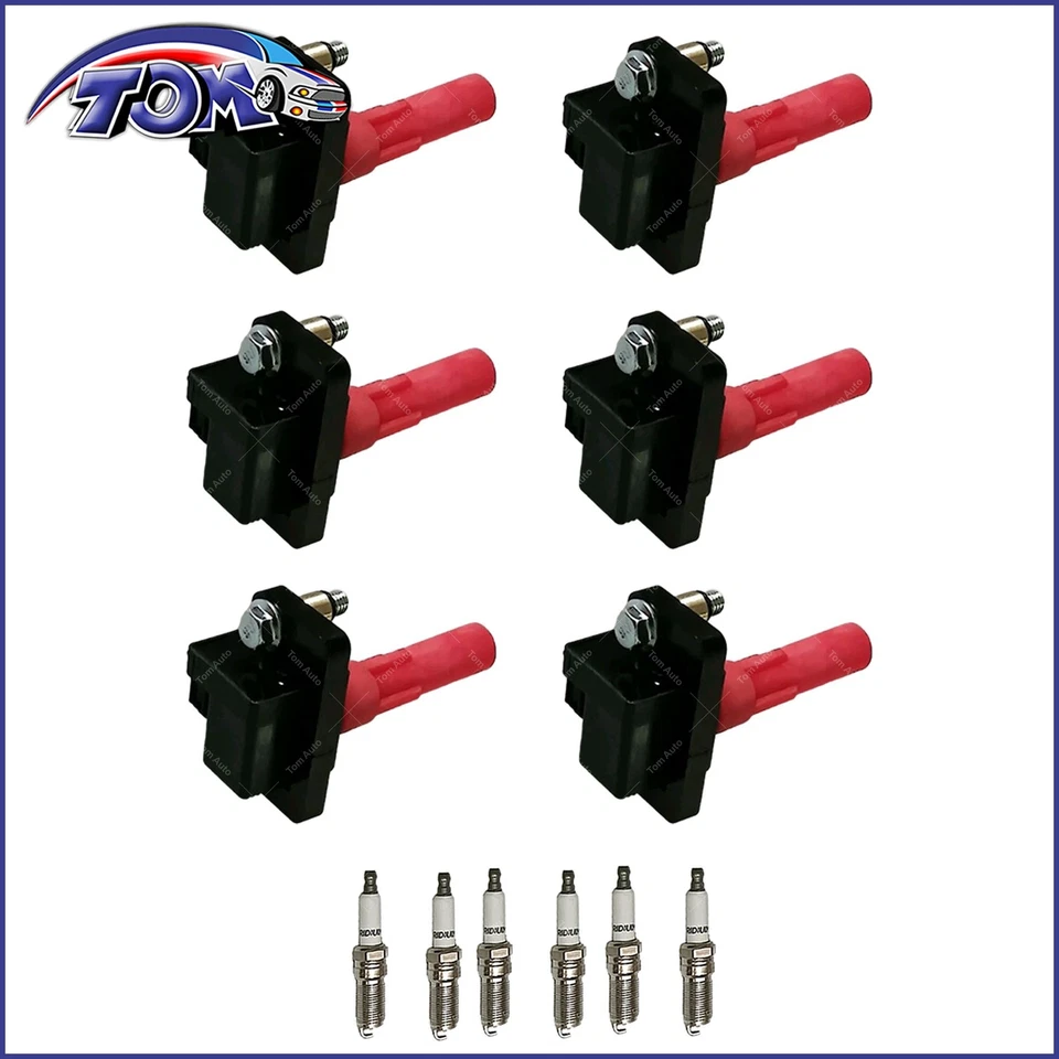 6X Ignition Coil & Spark Plug For 2006-2007 Subaru B9 Tribeca 3.0L H6 UF287 - Изображение 4 из 4