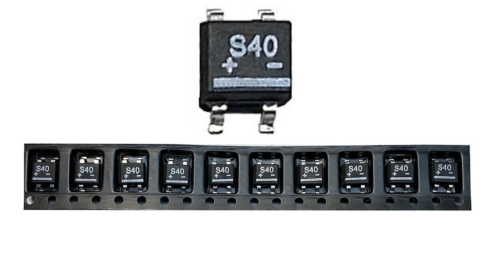 50 St. SMD Brückengleichrichter S40 Diotec Gleichrichter 0,8 A / 80V Mini-Dil