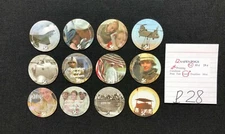 AAFES POGS, 4th Series (Printing), 12 POGS, complete 5 ¢ set, #P28 or... #P30