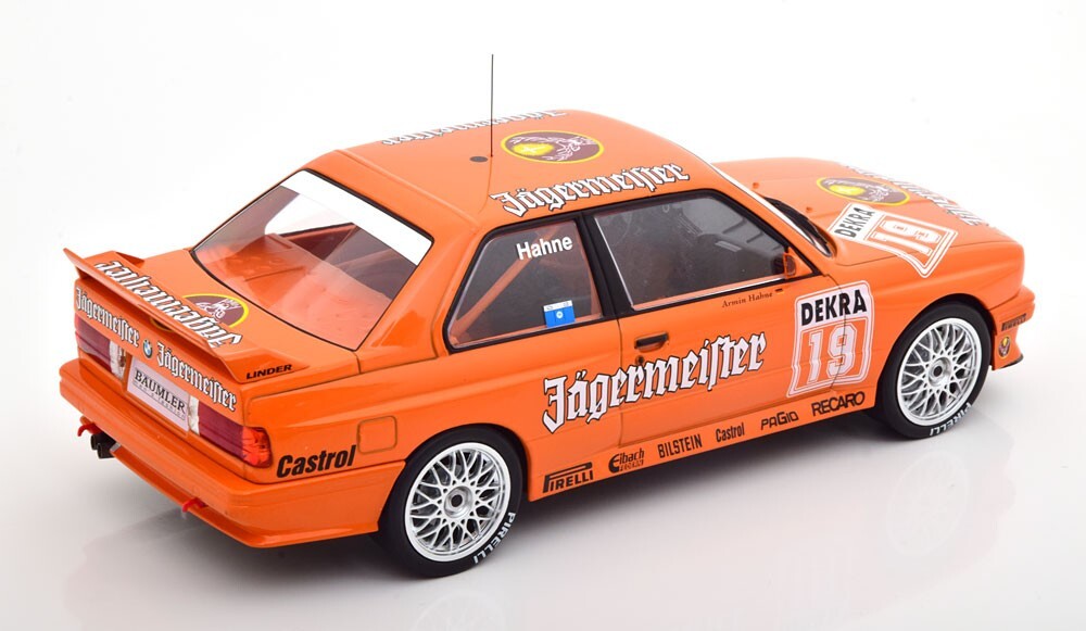 イクソ　ixo MODELS BMW #19 Jägermeister 1/18 Scale IXO 1992 BMW E30 M3 Jägermeister #19 DTM Diecast