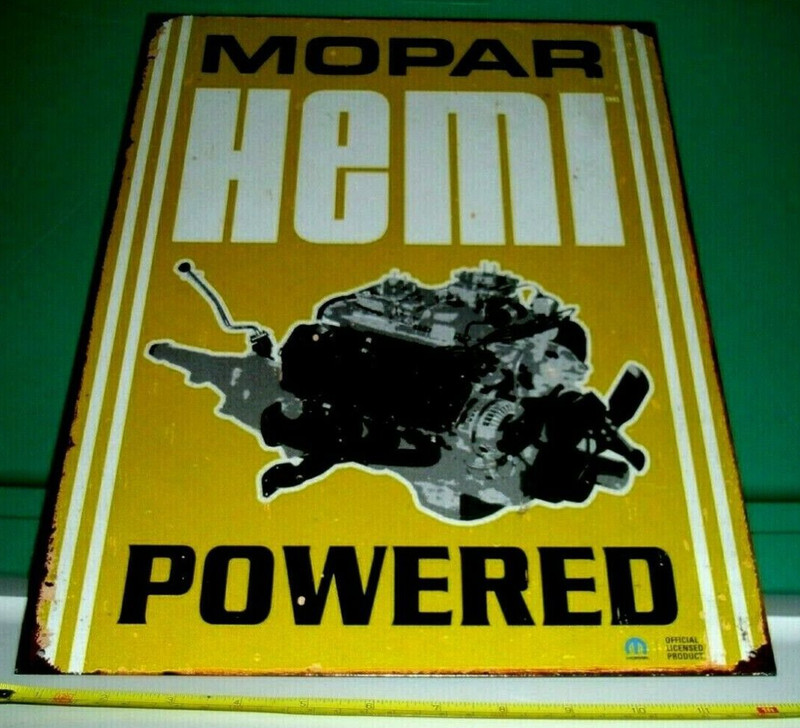 Dodge Hemi Sign-Metal Sign-Aged To  Look Older-Made in 2007