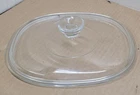 PYREX Replacement LID F-12-C A CLEAR GLASS~Oblong~Domed