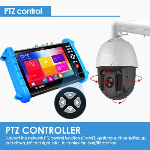 Rsrteng 7in 4K CCTV Camera Tester CVI TVI AHD CVBS SDI HDMI WIFI IPCXS-ATCHI US - Picture 8 of 12