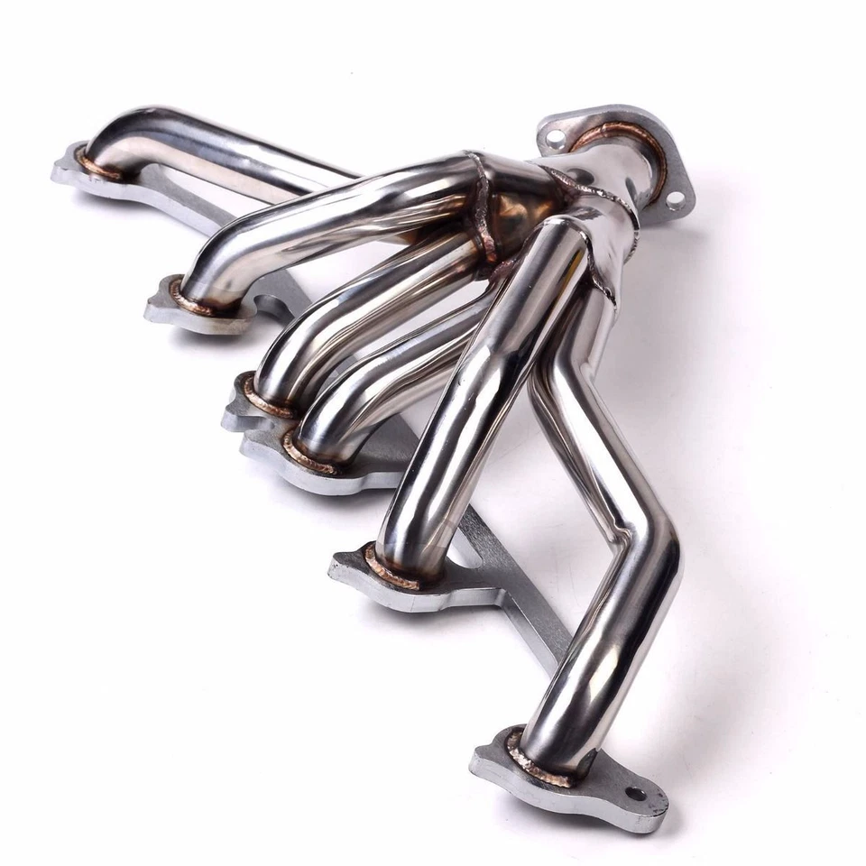 For 91-99 Jeep Wrangler Cherokee 4.0L TJ YJ XY Stainless SS Polished Header 1-6 - Image 3 of 4