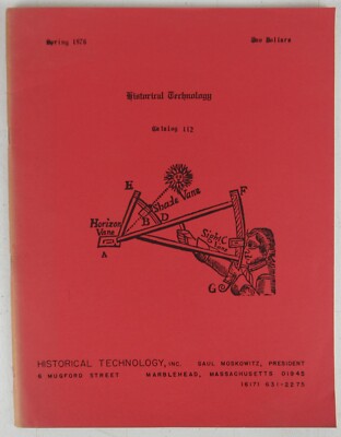 Historical Technology Catalog 112 Saul Moskowitz Instrument Engineering 1976 WT3