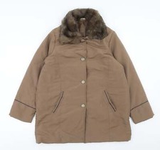 Claire Neuville Womens Brown Jacket Size 14