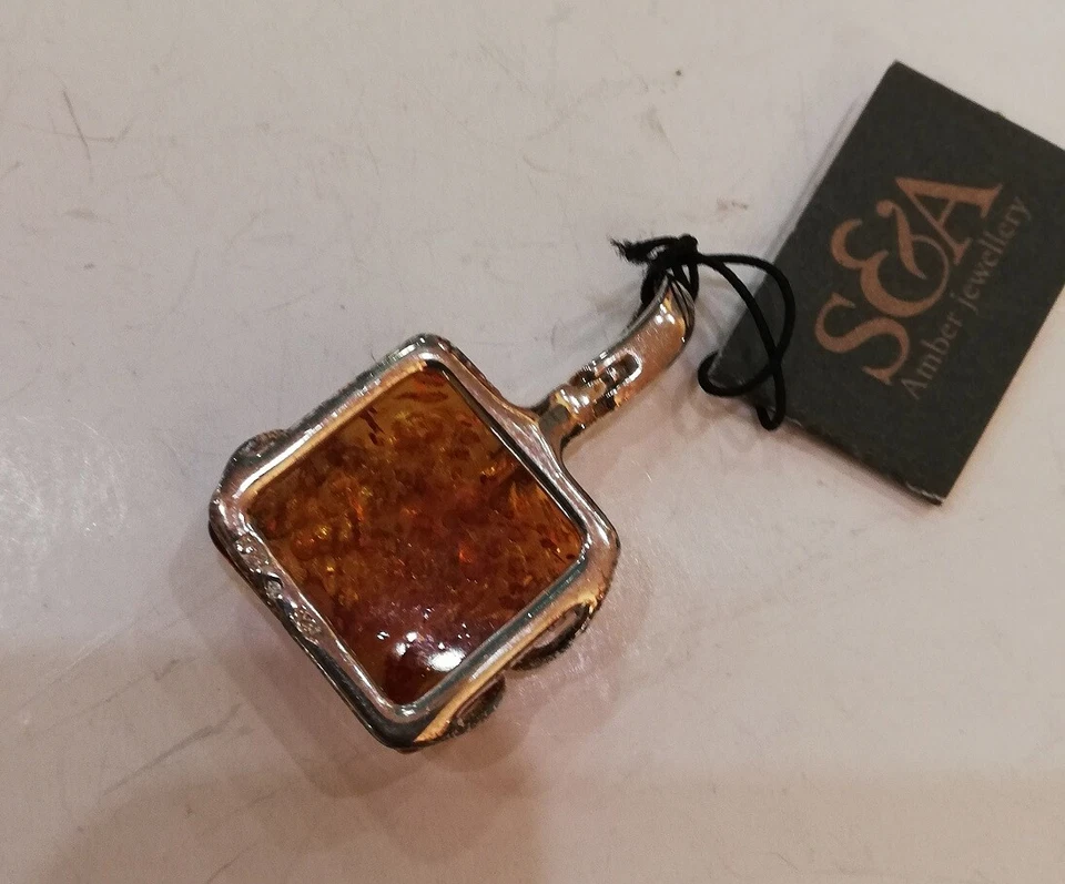 CIONDOLO S&G AMBRA argento 925 mm - Immagine 2 di 3