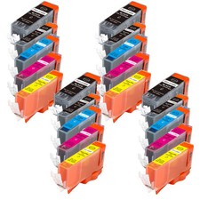 20 PK Ink Cartridges Smart Chip for Canon PGI-220 CLI-221 iP4600 iP4700 MP560