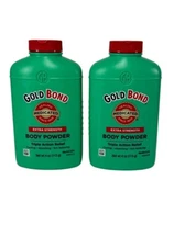2x Gold Bond Medicated Body Powder WITH TALC Original Triple Action Relief 4 oz