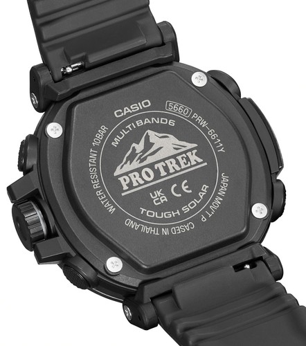 Orologio CASIO PRO TRECK da Uomo Resina Acciaio RADIOCONTROLLATO SOLARE Bussola - Foto 4 di 10