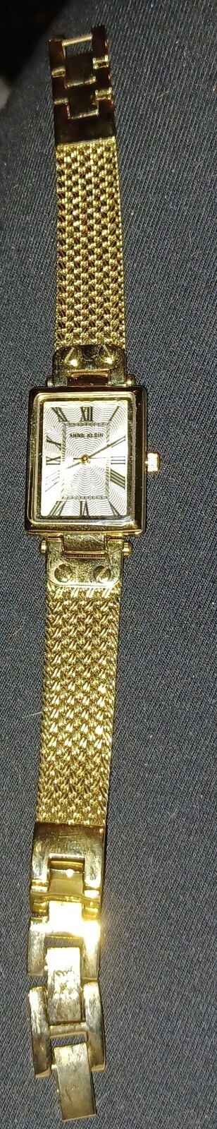 Anne Klein Rectangular Case Mesh Bracelet Watch - image 4