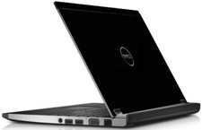 BLACK Vinyl Lid Skin Cover Decal fits Dell Latitude 3330 Laptop