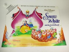 MOVIE FILM MINI CINEMA POSTER Snow White & Seven Dwarfs 1993 Release Restored