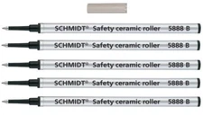 5 Pack, Rollerball Refills for Waterford Pens, Bold Point, Made In Germany, New