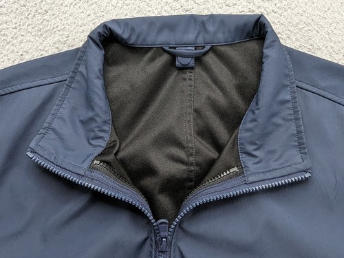 Zachary Prell Designer Oxford Jacket Mens Large Blue Softshell *flaw $180 - Picture 5 of 14