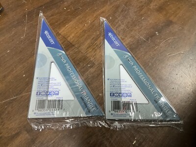WESTCOTT 6'' PROFESSIONAL TRIANGLE (LOT OF 2)