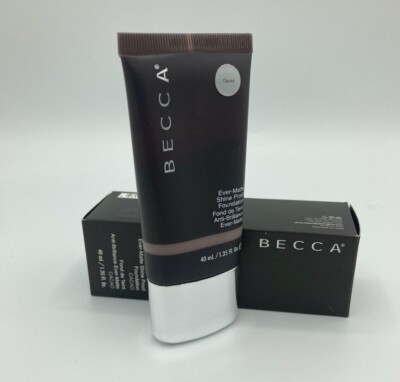 BECCA Ever-Matte Shine Proof Foundation Shade CACAO Makeup 1.35 fl oz /40 mL NIB