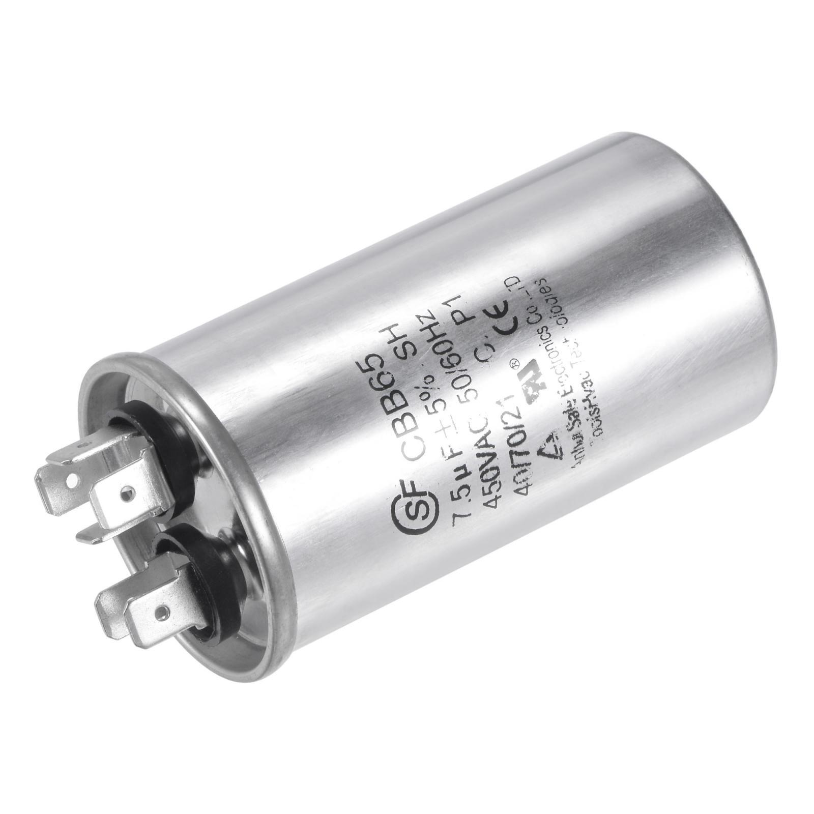 Condensateur AC 40+5µF 450V CBB65 - Rond, Double Fonction - Neuf, Qualité D'origine