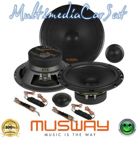 MUSWAY MPK-QHL50-O – Cavo Adattatore Da 5 Metri Per Altoparlanti Quad Lock A Estremità Libere. Segnale High-level Per Amplificatore Esterno.