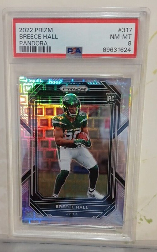 2022 Prizm Breece Hall Pandora Prizm #317 PSA 8