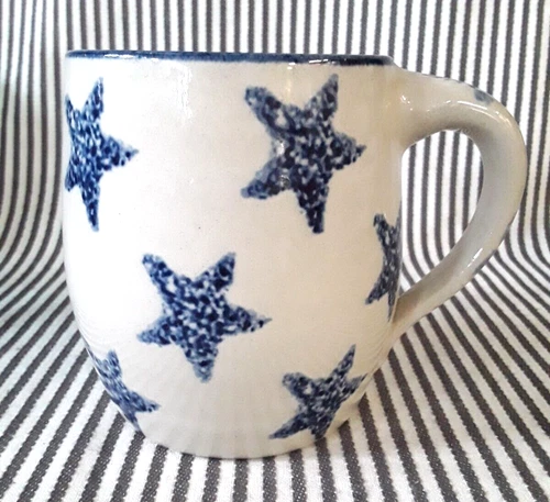 VTG MARSHALL ART POTTERY STONEWARE STARS COFFEE BEER MUG TEA CUP - Jesus Yoyola