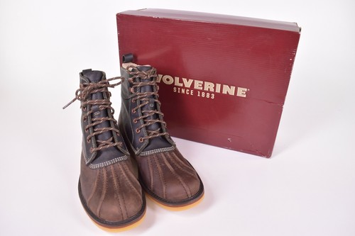 Wolverine NWB Felix Duck Boot in Dark Brown & Brown Size 8M  - Picture 1 of 8