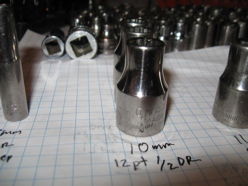 USA Craftsman sockets metric SAE 1/4 3/8 1/2 drive shallow deep price each - Picture 129 of 251