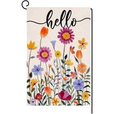 NEW Spring Summer Flower Garden Flag 12x18 Inch Double Sided free shipping