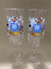 Tokyo Disney Resort Collectible Glass Summer Cool Souvenir 2008 Lot 2 Japan