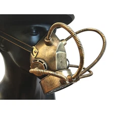 KBW Four Tubes Steampunk Halloween Costume Raider Plastic Gas Mask, For Adult...