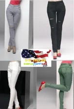 1/6 Ripped & Distressed Pants slim for 12" female figure hot toys phicen ❶USA❶