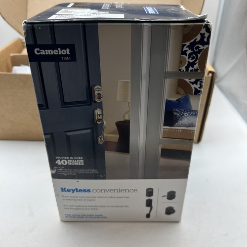 Schlage BE365CAM716 Camelot Trim Keypad Deadbolt - Aged Bronze W Handle - 第 8/9 張圖片