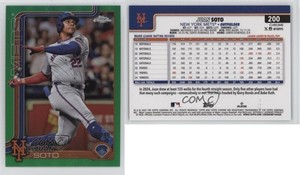 2025 Topps Chrome Green Refractor /99 Juan Soto #200