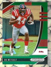 DK METCALF 2020 PANINI PRIZM DRAFT GREEN SP INSERT #41 OLE MISS NFL