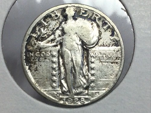 1928-D & 1929-P Standing Liberty Quarter pair in very fine