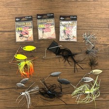 Large Spinnerbait Set With Trailer Hook 3 Pieces