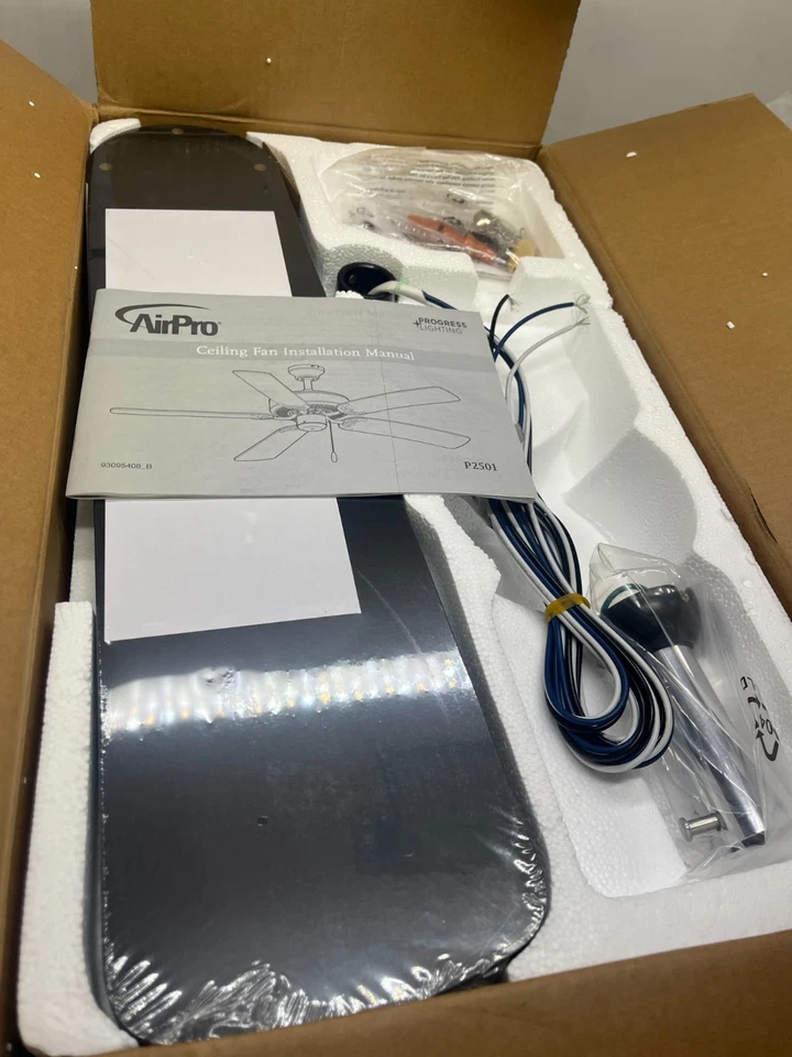 Progress Lighting P2501-15 Air Pro 52 Chrome Air Pro 52" 5 Blade Ceiling Fan - Image 2 of 3